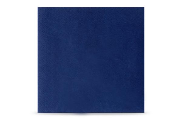 Tafelserviette, farbig, 3-lagig, 40 x 40 cm, 1/4-Falz, dunkelblau