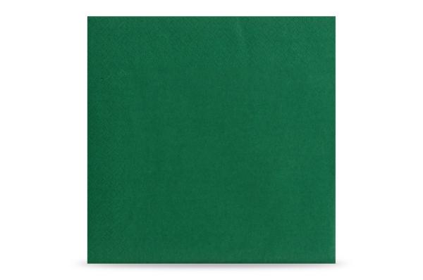 Tafelserviette farbig, 3-lagig, 40 x 40 cm, 1/4-Falz, grün