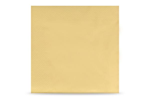 Tafelserviette farbig, 3-lagig, 40 x 40 cm, 1/4-Falz, creme