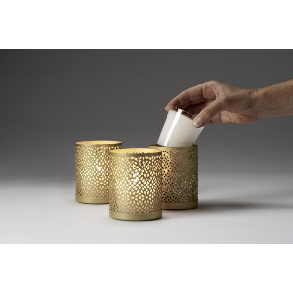 Kerzenhalter Bliss 100 x Ø 80 mm Gold, 4 Stk/Krt (4 x 1 Stk)