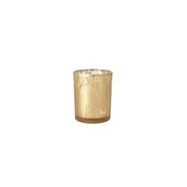 Kerzenhalter Shimmer 100 x Ø 80 mm Sand, 6 Stk/Krt (6 x 1 Stk)