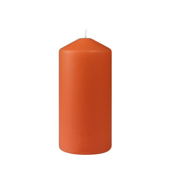 Stumpenkerze matt 150 x Ø 70 mm 50 Std. Mandarin, 12 Stk/Krt (2 x 6 Stk)