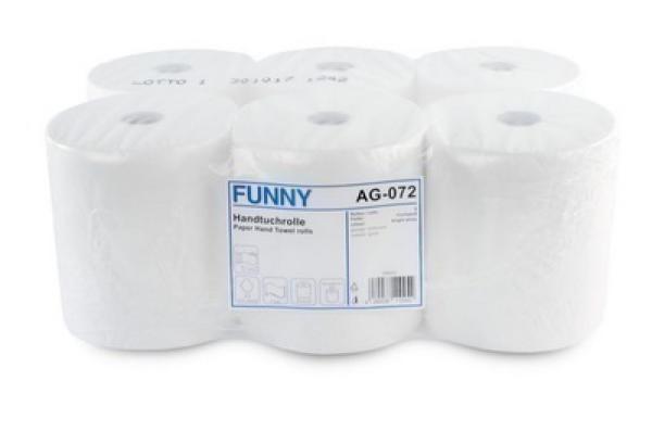 Papierhandtuchrolle Autocut 20 cm, 2-lagig, Ø 19 cm, hochweiß