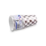 Pappbecher Karo Ø80mm 280ml `M: 0,2L/8oz` [10 St.]