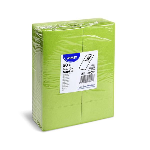 Serviette CutleryStar PREMIUM gelbgrün 40 x 32 cm [50 St.]