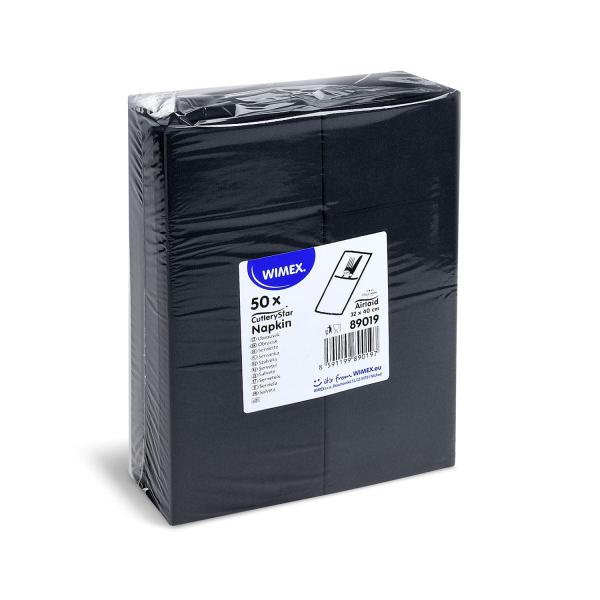 Serviette CutleryStar PREMIUM schwarz 40 x 32 cm [50 St.]