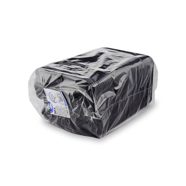 Menü-Schale (PP) 3-geteilt schwarz 227 x 178 x 40 mm [50 St.]