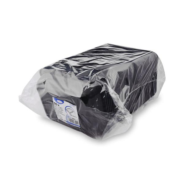 Menü-Schale (PP) ungeteilt schwarz 227 x 178 x 50 mm [50 St.]