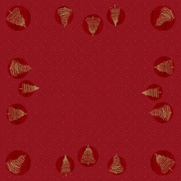 Dunicel® Mitteldecke 84 x 84 cm ELEGANT TREES, 100 Stk/Krt (5 x 20 Stk)