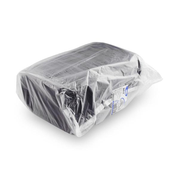 Mikrowellenschale (PP) schwarz `M` 221 x 151 x 25 mm 650ml [50 St.]