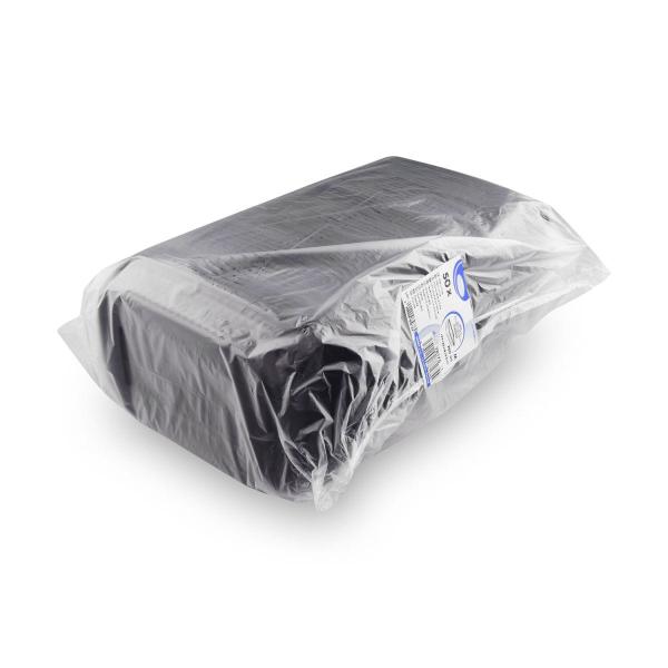 Mikrowellenschale (PP) schwarz `M` 221 x 151 x 34 mm 750ml [50 St.]