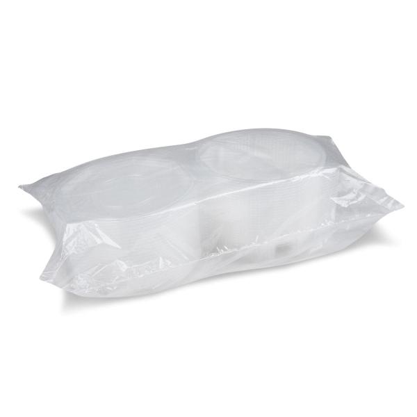 Menü-Schale (PP) Ripboxx Meal 2-geteilt achteckig klar 1000ml [25 St.]