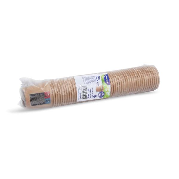 Pappbecher kraft Ø62mm 110ml `XS: 0,08L/4oz` [50 St.]