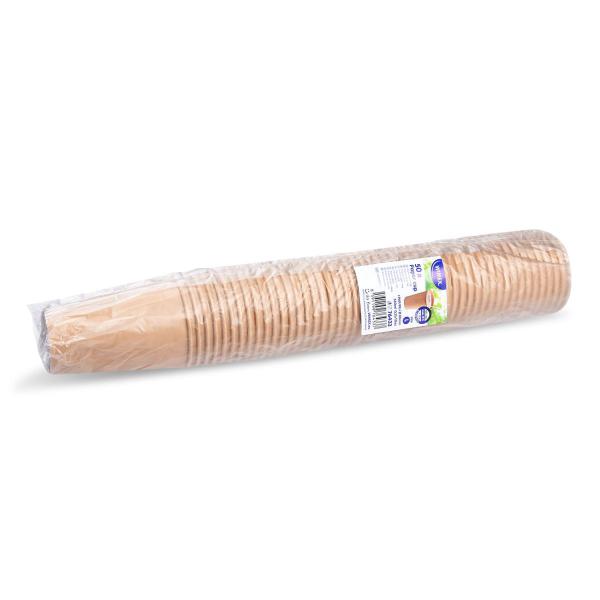 Pappbecher kraft Ø80mm 330ml `ML: 0,3L/10oz` [50 St.]
