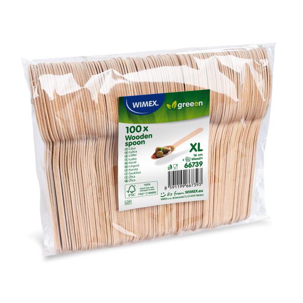 Löffel (aus Holz) 16cm `XL` [100 St.]