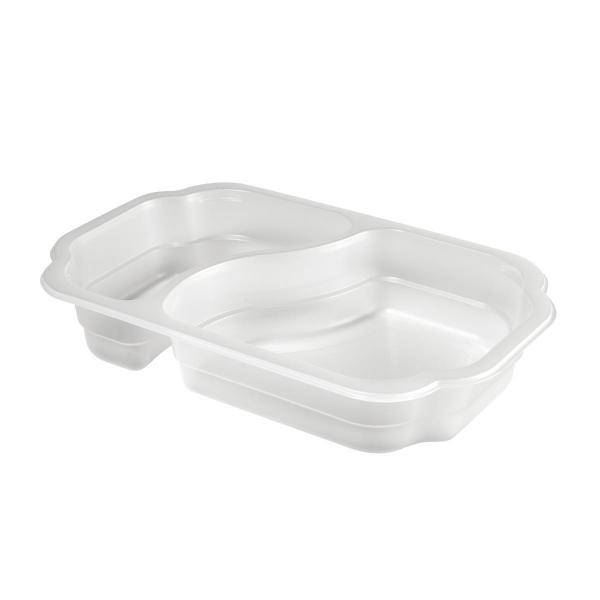 PP Schale Take-Away 250 x 159 x 45 mm Transparent 2-Teilung, 246 Stk/Krt (1 x 246 Stk)