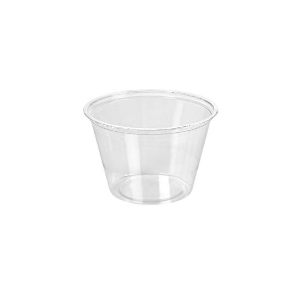 Dressingbecher 120 ml Transparent ungeteilt, 2400 Stk/Krt (12 x 200 Stk)