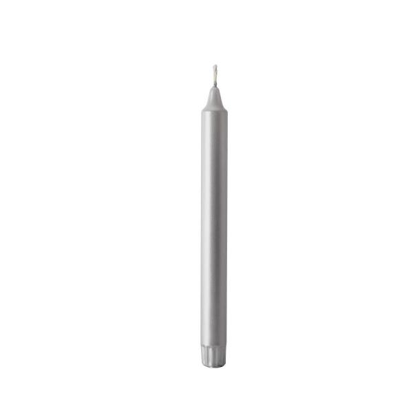 Tischkerzen 250 x Ø 22 mm 9 Std. Silber, 48 Stk/Krt (12 x 4 Stk)