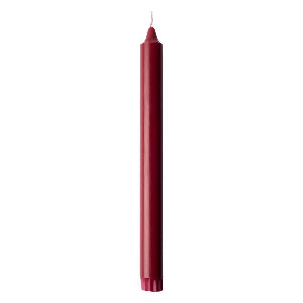 Tischkerzen 250 x Ø 22 mm 9 Std. Bordeaux, 48 Stk/Krt (12 x 4 Stk)