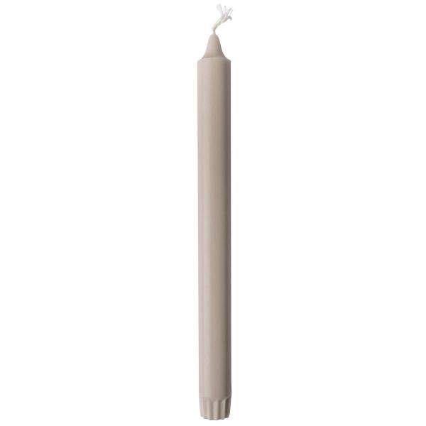 Kerzen 250 x Ø 22 mm 9 Std. Greige, 48 Stk/Krt (12 x 4 Stk)