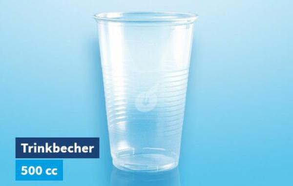 Trinkbecher (PP) klar  95 mm 0,5 L