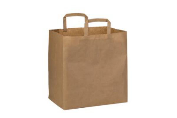Kraft Papiertasche 32x21x33 cm 