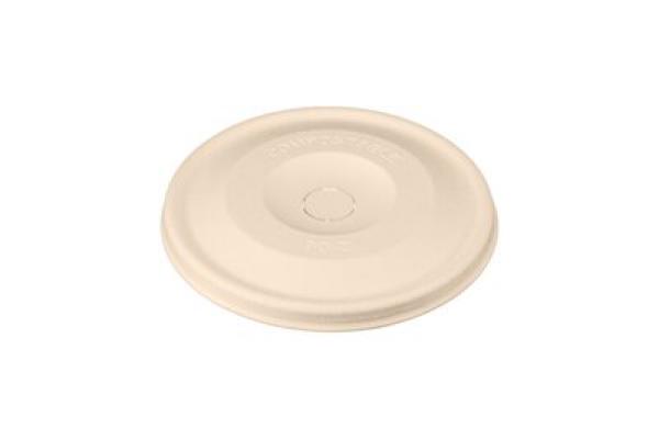 Flacher Deckel Zuckerrohr  90 mm mit Trinkloch 