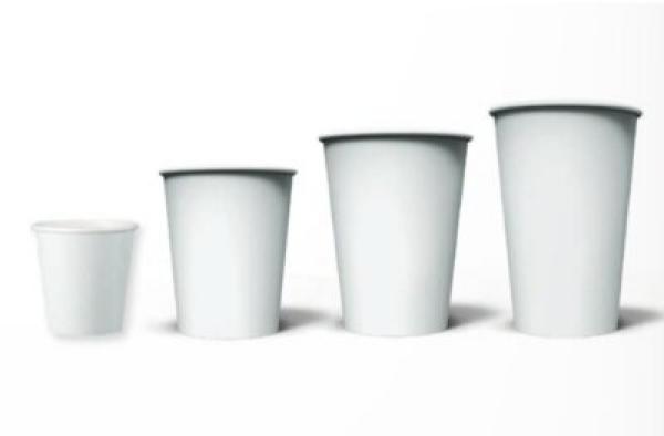 Heissgetränke Becher weiß 8 oz - 236 ml