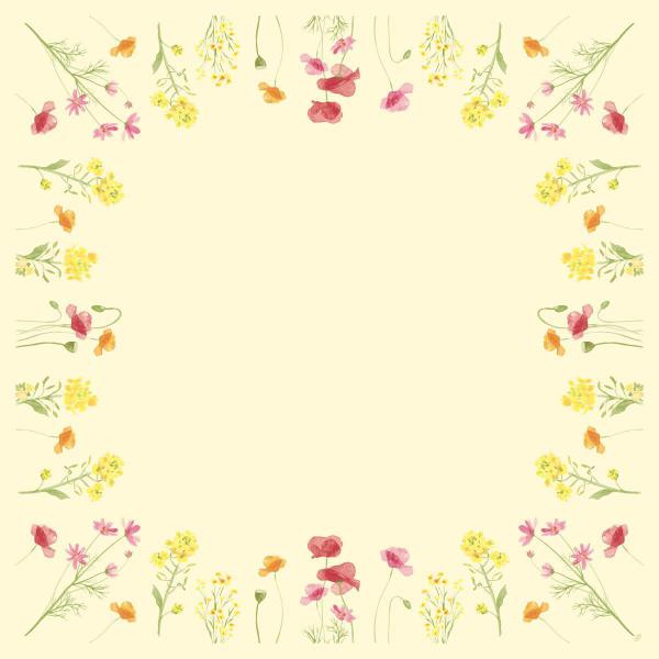 Dunicel® Mitteldecke 84 x 84 cm Poppy Field, 100 Stk/Krt (5 x 20 Stk)