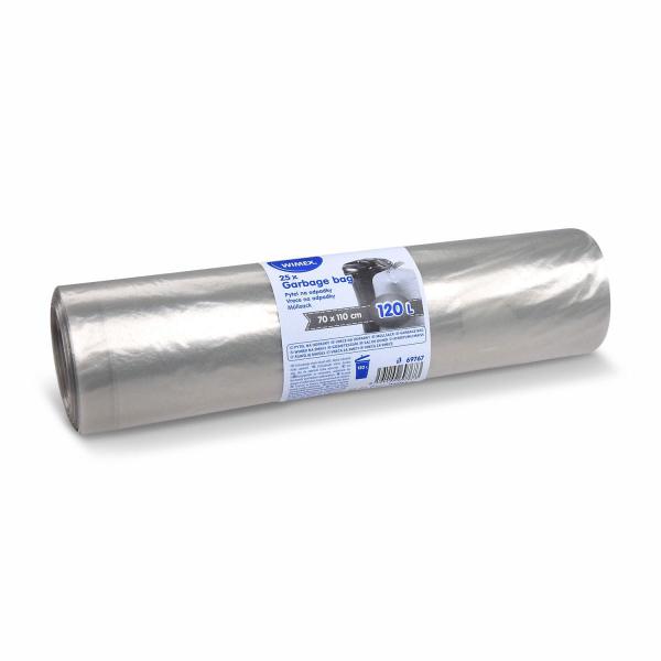 Müllsack (LDPE) transparent 70 x 110 cm 120L [25 St.]
