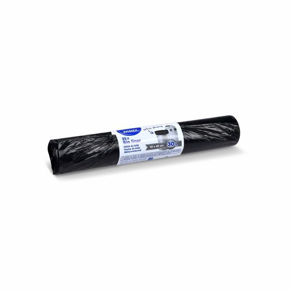 Mülleimerbeutel (LDPE) stark schwarz 50 x 60 cm 30L [25 St.]