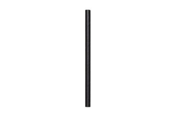 Papier Trinkhalme, schwarz, Ø 0,8 mm, L: 145mm, 5000 Stk.