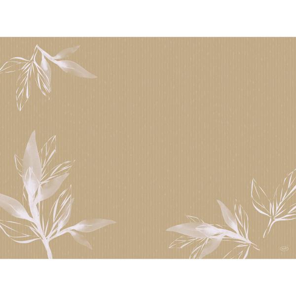 Papier-Tischset 30 x 40 cm Eco Leaves, 1000 Stk/Krt (4 x 250 Stk)