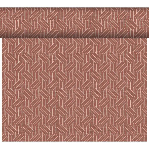 Dunicel® Tête-à-Tête-Tischläufer 0,4 x 24 m Woven Earth Terra, 4 Stk/Krt (4 x 1 Stk)