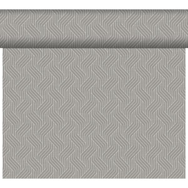 Dunicel® Tête-à-Tête-Tischläufer 0,4 x 24 m Woven Granite Grey, 4 Stk/Krt (4 x 1 Stk)