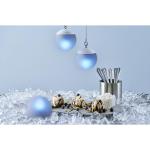 LED-Kerzenhalter Globe 8,4 x 10 cm, 4 Stk/Krt (4 x 1 Stk)