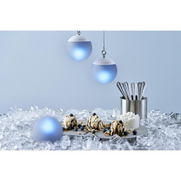 LED-Kerzenhalter Globe 8,4 x 10 cm, 4 Stk/Krt (4 x 1 Stk)