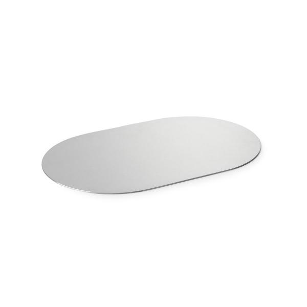 Servierplatte Lake 37 x 23 cm Silber, 4 Stk/Krt (4 x 1 Stk)