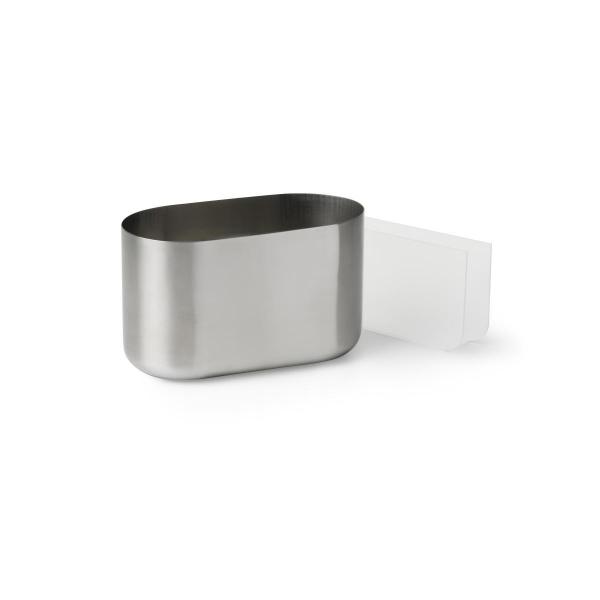 Servietten-/Besteckhalter Pond Oval 13 x 20 cm Silber, 4 Stk/Krt (4 x 1 Stk)