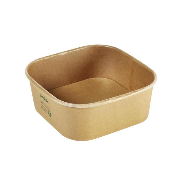 Brick Box Large 1200 ml Braun ungeteilt, 160 Stk/Krt (4 x 40 Stk)