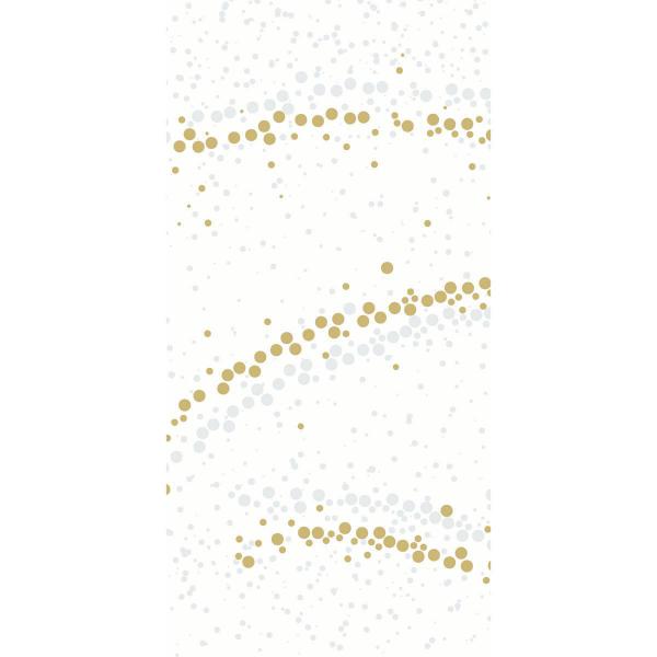 Dunisoft® Serviette 40 x 40 cm Golden Stardust White, 720 Stk/Krt (12 x 60 Stk)