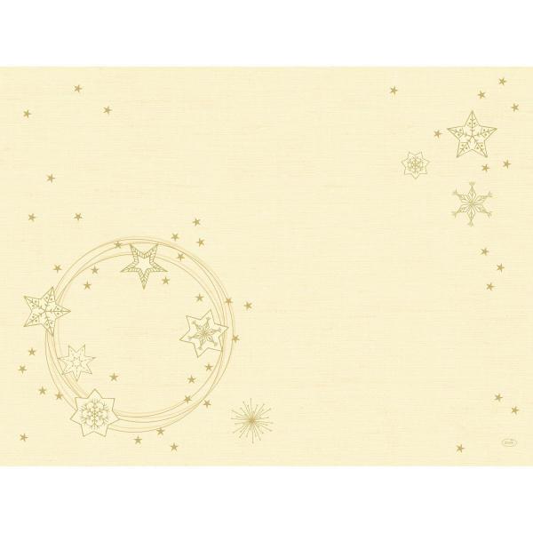 Dunicel®-Tischset 30 x 40 cm Star Shine Cream, 500 Stk/Krt (5 x 100 Stk)