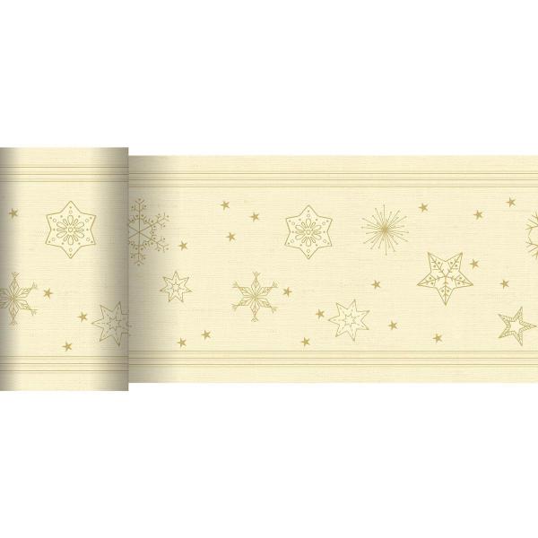 Dunicel®-Tischläufer 0,15 x 20 m Star Shine Cream, 6 Stk/Krt (6 x 1 Stk)