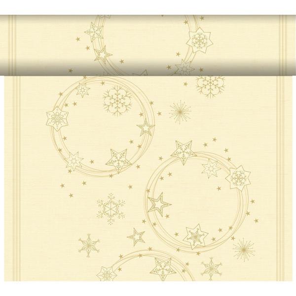 Dunicel® Tête-à-Tête-Tischläufer 0,4 x 24 m Star Shine Cream, 4 Stk/Krt (4 x 1 Stk)