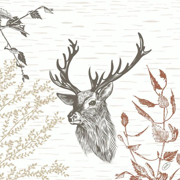 Classic-Serviette 40 x 40 cm Wood & Deer, 300 Stk/Krt (6 x 50 Stk)