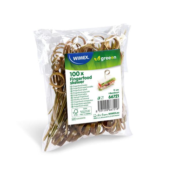 Fingerfood-Spieß (aus Bambus FSC 100%) Loop 11cm [100 St.]