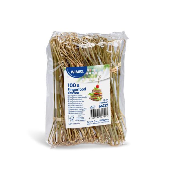 Fingerfood-Spieß (aus Bambus FSC 100%) Herz 18cm [100 St.]