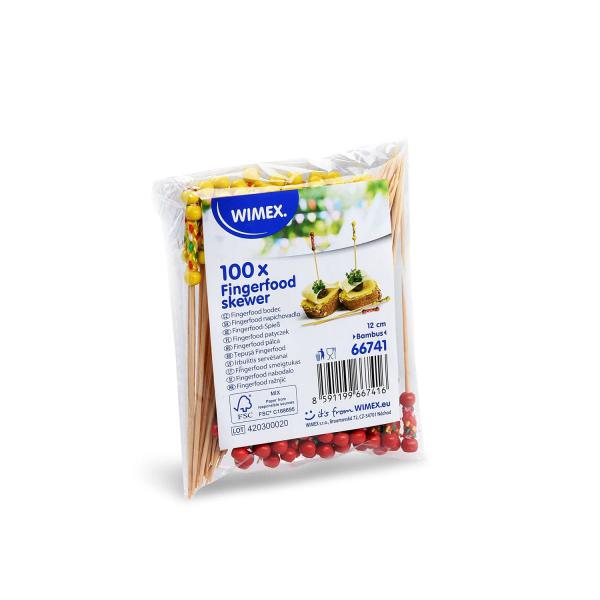 Fingerfood-Spieß (aus Bambus FSC 100%) Kordel 12cm [100 St.]