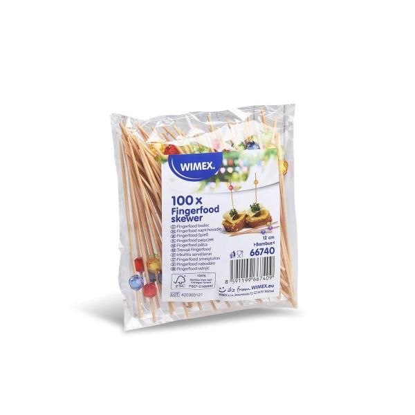 Fingerfood-Spieß (aus Bambus FSC 100%) Perle 12cm [100 St.]
