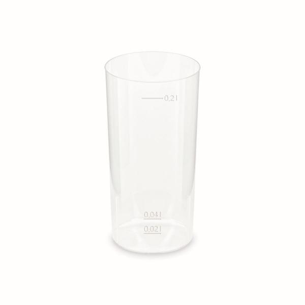 Pfandbecher (PP) wiederverwendbar Longdrink Ø56mm 2cl/0,2L [10 St.]